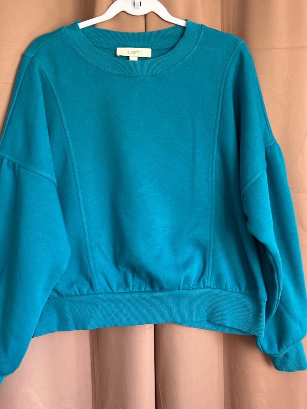 LOFT Teal Crewneck Sweatshirt